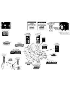 Label Map Z-Force S 54 Diagram and Parts List for Z-FORCES54 (17AI5GHC-17AI5GHC010)(2012) Cub Cadet Lawn Tractor